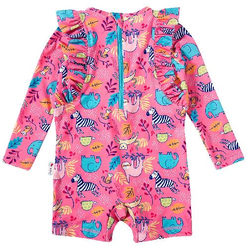 MACAQUINHO MANGA LONGA ANIMAIS C/ PROTECAO UV