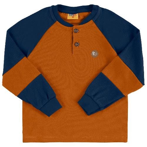 CAMISETA GOLA PORTUGUESA E BOTOES