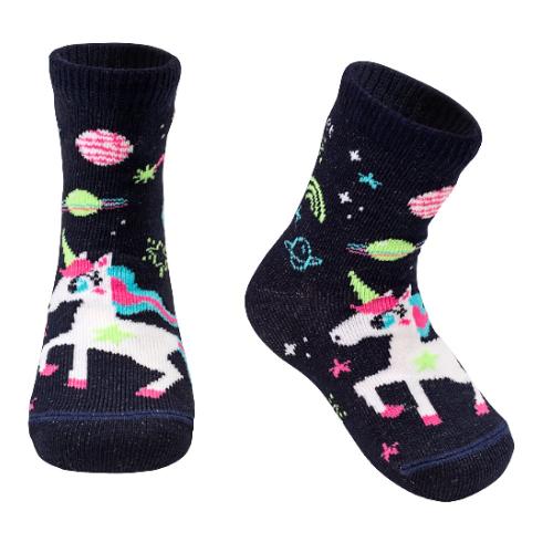 MEIA BRILHA NO ESCURO UNICORNIO