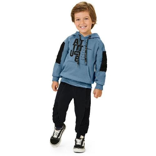 CONJ BLUSAO C/ CAPUZ ATITUDE