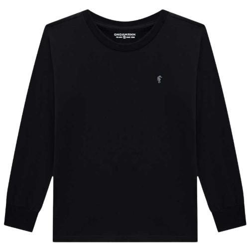 CAMISETA MANGA LONGA MEIA MALHA LISA