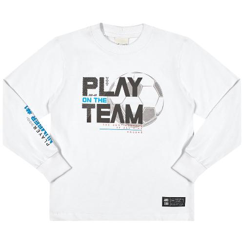 CAMISETA MANGA LONGA MEIA MALHA BOLA