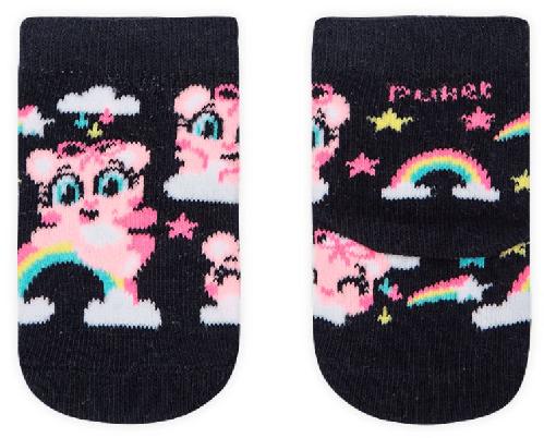 MEIA GATINHOS ARCO IRIS