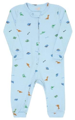 MACACAO MANGA LONGA SUEDINE C/ ZIPER DINOSSAUROS