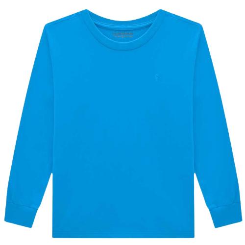 CAMISETA MANGA LONGA MEIA MALHA LISA