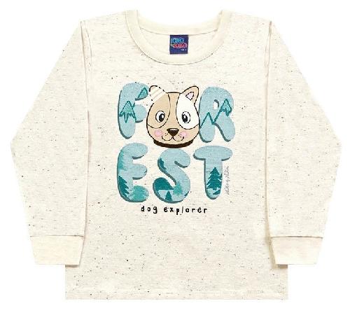 CAMISETA MANGA LONGA BOTONE CACHORRINHO