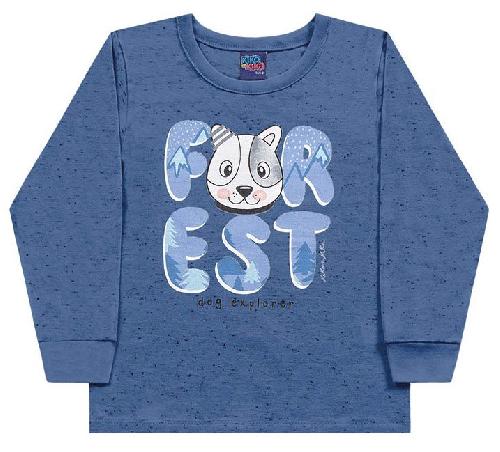 CAMISETA MANGA LONGA BOTONE CACHORRINHO