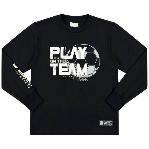 CAMISETA MANGA LONGA MEIA MALHA BOLA