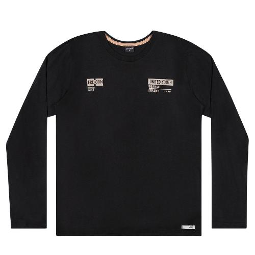 CAMISETA MANGA LONGA MEIA MALHA FREEDOM