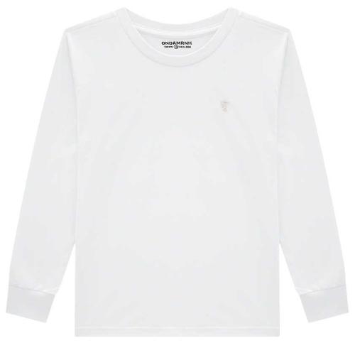 CAMISETA MANGA LONGA MEIA MALHA LISA