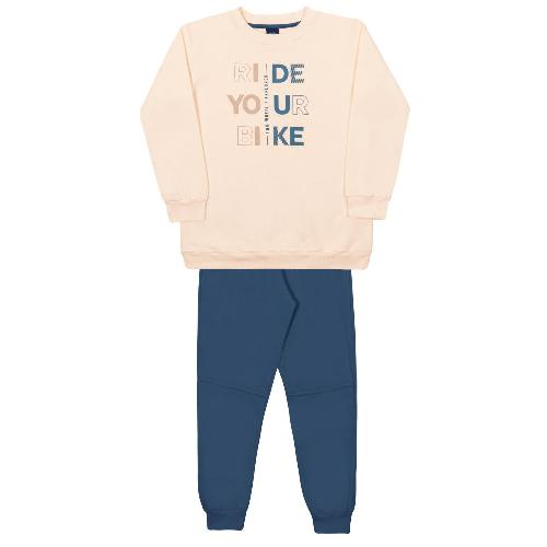 CONJ BLUSAO RIDE YOUR BIKE MOLETOM FELPADO