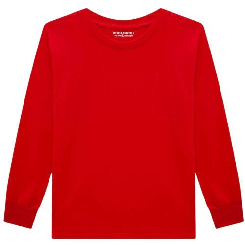 CAMISETA MANGA LONGA MEIA MALHA LISA