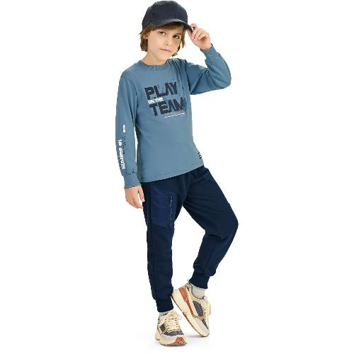 CAMISETA MANGA LONGA MEIA MALHA BOLA