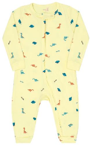 MACACAO MANGA LONGA SUEDINE C/ ZIPER DINOSSAUROS