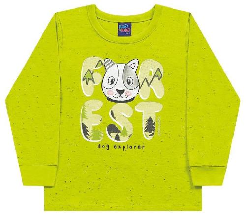 CAMISETA MANGA LONGA BOTONE CACHORRINHO